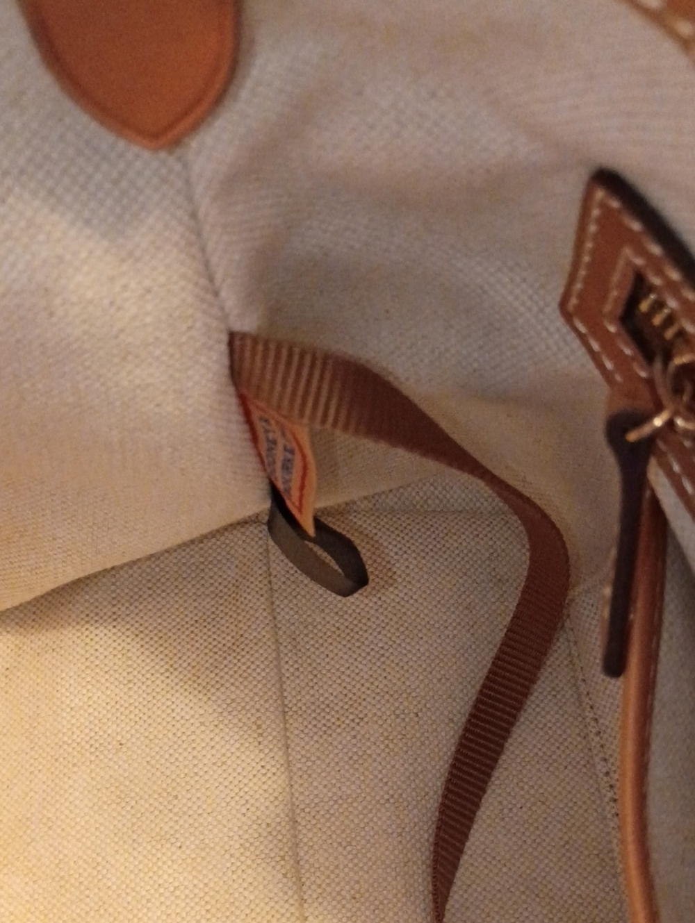 Dooney hydrangea monogram floral Brenna satchel - Picture 17 of 17